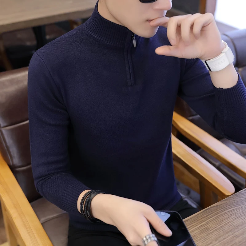 Men Sweater Zipper O-Neck Mens Pullover Sweater Male Coat Man Sweaters Pull Clothes Long Sleeve Homme Shirt Spring Autumn K271 Men Sweater Zipper O-Neck Mens Pullover Sweater Male Coat Man Sweaters Pull Clothes Long Sleeve Homme Shirt Spring Autumn K271