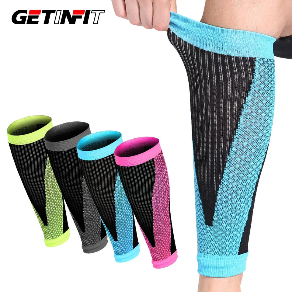 Getinfit 1 пара защитные голени для футбола Компрессионные рукава езды на велосипеде