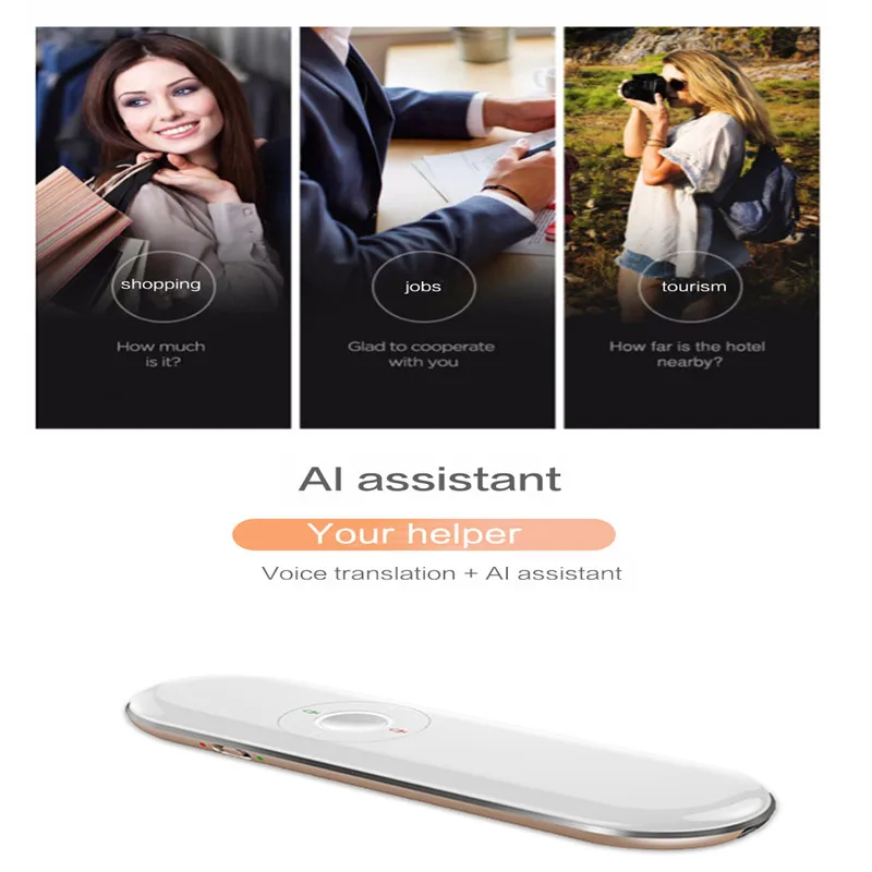 T9 портативный AI Assistant Intelligence переводчик 40+ языки двухсторонний в режиме реального времени голосовой перевод 2,4G умный переводчик
