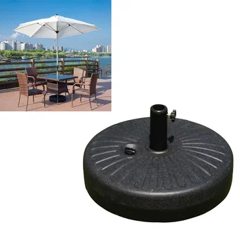 

1PC 22L Large Sun Umbrella Base Outdoor Water Injection Parasol Base Plastic Beach Umbrella Fixing Stand Beach Water Flag Pole B