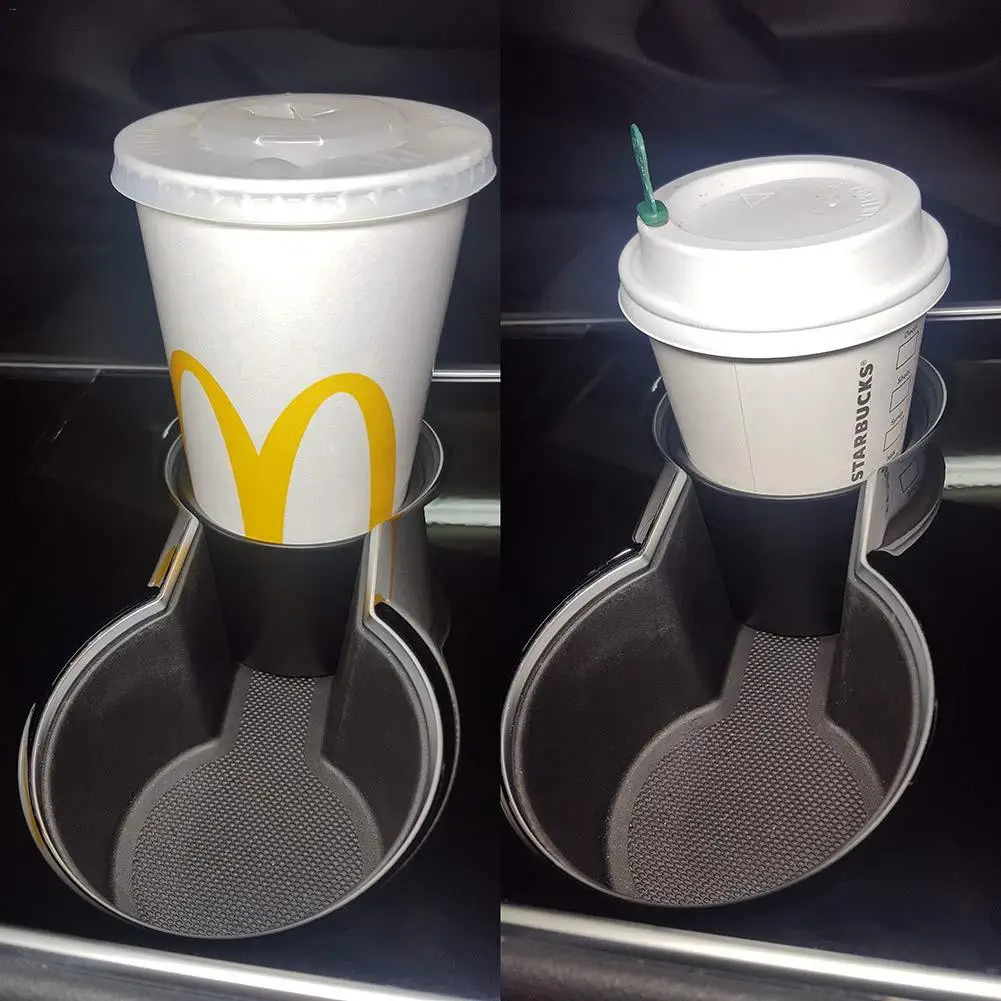 

2Pcs Cup Holder For Tesla Model 3 Cup Holder Insert For Expander Adapter Fit Most Of Bottles
