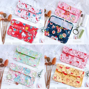 

Flip Makeup Bag Organizer Travel Small saves Cloth Storage Bill storage folder holder Portable Dust for Handbag Face Masks Clip
