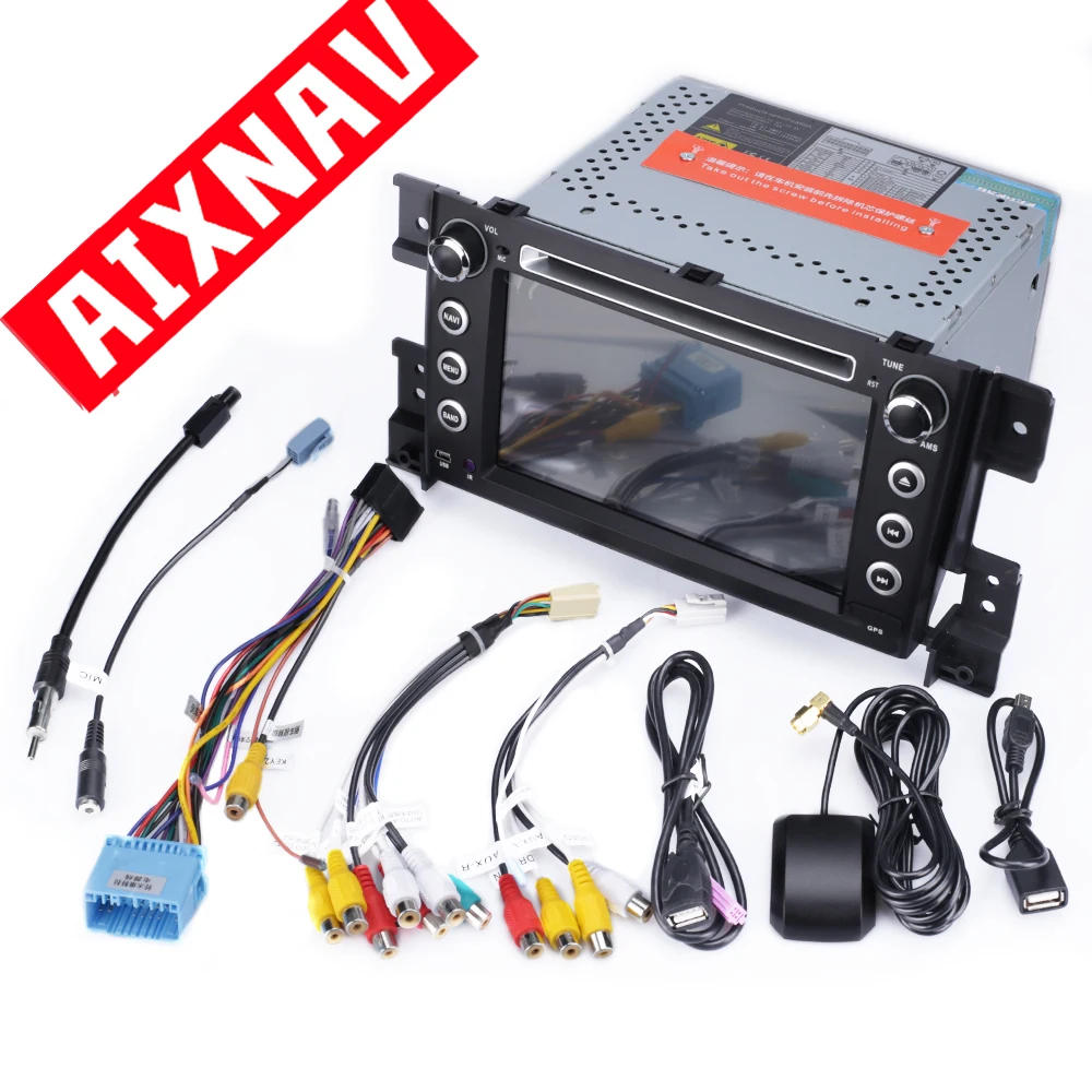 Discount Car GPS Navigation Android 7 Inch Multimedia Player 2 Din Radio for Suzuki Grand Vitara 4 Core RAM 2 GB DSP Auto Map Bluetooth 2