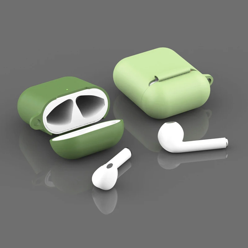 Для Airpods 2 TWS Портативный Силиконовый чехол для беспроводной bluetooth-гарнитуры защитный чехол анти-потеря наушники коробка аксессуары