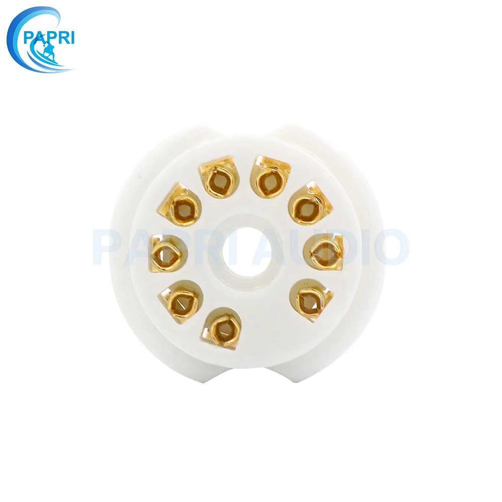 10 шт. ECC83 6DJ8 EL84 6922 12AX7 позолоченный 9Pin керамический B9A трубчатый разъем для монтажа