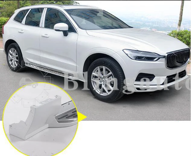 Боковой Шаг подходит для V olvo XC60 2 шт. Левая Правая Беговая доска боковые шаги nerf бар Автомобильная педаль боковые лестницы