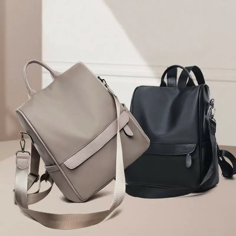 

Backpack Men And Women 2020 New Style Korean-style Anti-theft Oxford Cloth Backpack College Style Multi-functional Travel Bag