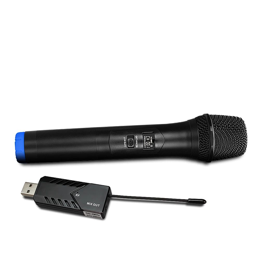 FELYBY UHF беспроводной микрофон всенаправленный динамический микрофон с usb-приемником для вечерние KTV пение активного отдыха WM-1