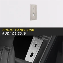 Автомобильный Стайлинг Передняя панель USB накладка рамка наклейка хром аксессуары для салона Audi Q3 F3