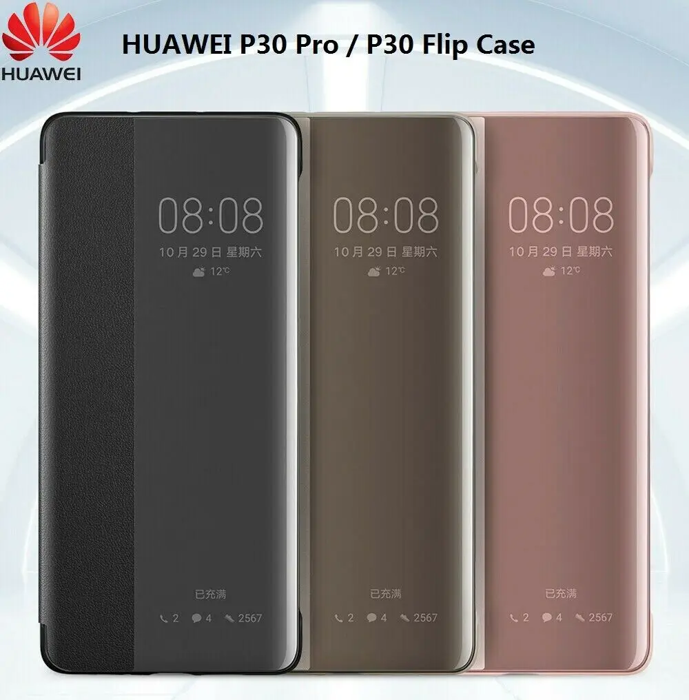 

For HUAWEI P30 Pro case Original official Smart View window protection leather Flip case For HUAWEI P30 Pro case