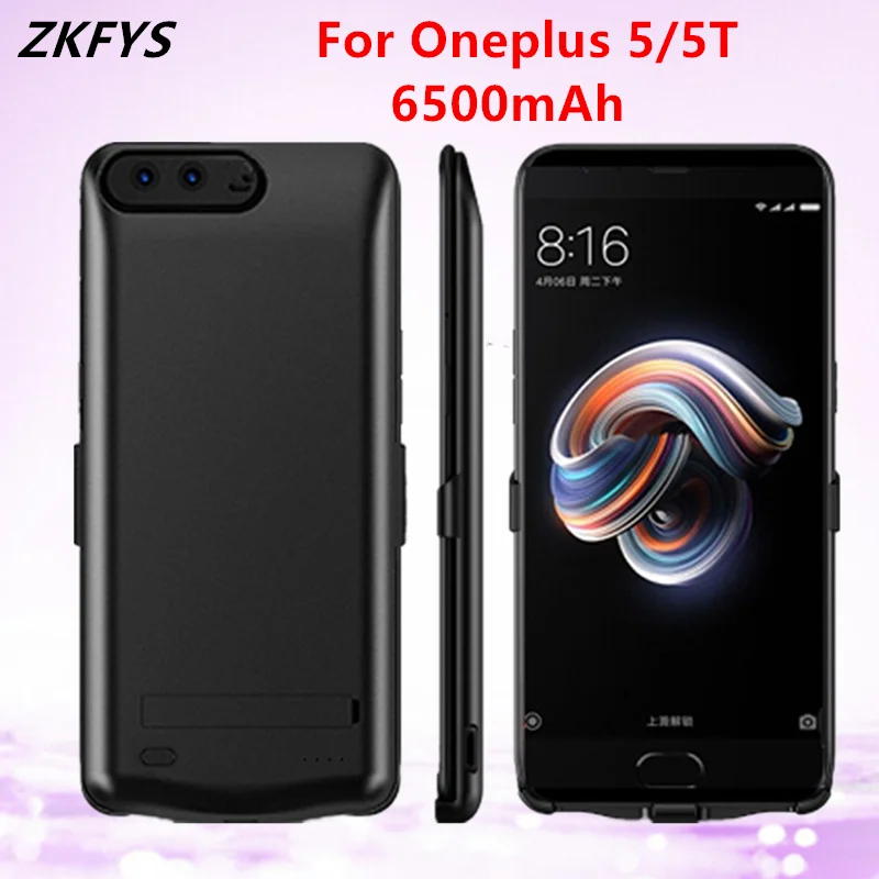 Чехол s для Oneplus 5, чехол для резервного аккумулятора, 6500 мА/ч, чехол для зарядного устройства, чехол для Oneplus 5 T, чехол для зарядки аккумулятора