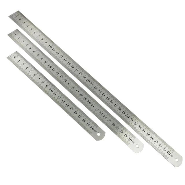 1/3PCS Stainless Steel Ruler Double-sided Centimeter inch Sewing Ruler 6 8  12 inch Straight Measuring Ruler for Sewing Drawing - AliExpress