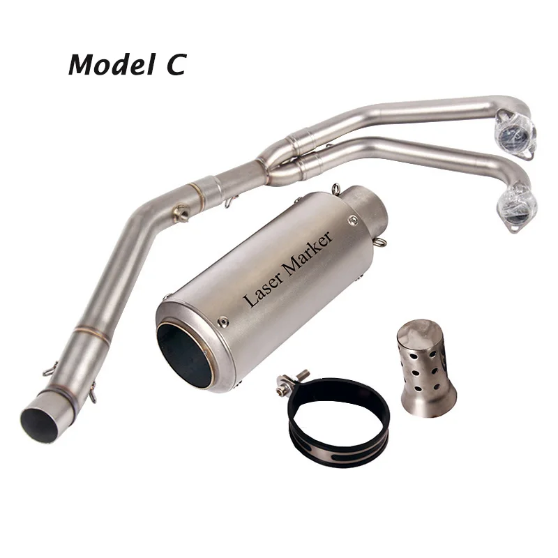 Motorcycle Exhaust Whole System Short Escape Muffler Tube Front Header Link Pipe for Yamaha YZF-R3 R25 - Image 4