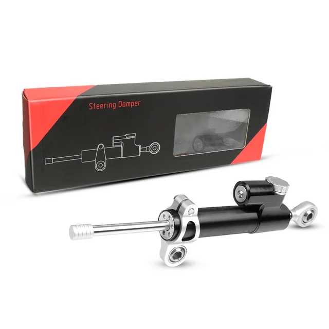 Universal Motorcycle Accessories Adjustable Steering Damper Stabilizer FOR BMW F800R F800S F800ST F850GS ADVENTURE G650GS K1200R sliver black