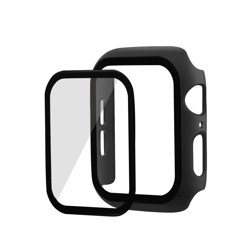 Чехол для часов Apple Watch, чехол 42 мм, 38 мм, чехол из поликарбоната+ закаленное стекло, Защита экрана для iWatch 44 мм, 40 мм, серия 5, 4, 3, 2, 1, чехол