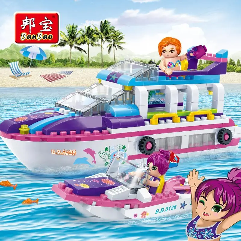 

Genuine Product BanBao Gaoke Assembled Plug Small Particles Building Blocks Educational CHILDREN'S Toy Warrior Race Car Marina