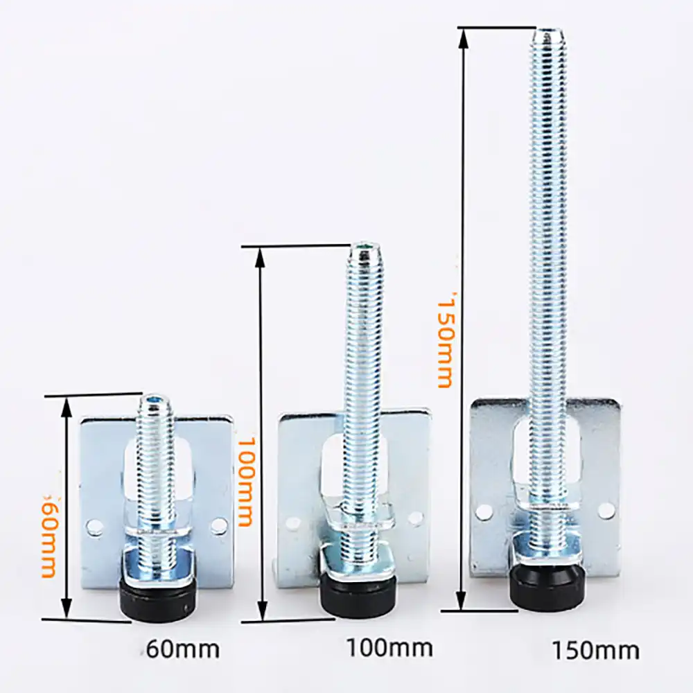 4pcs 60 100 150mm Table Legs Metal Leveling Feet Screw Furniture