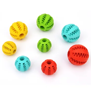

Pet Toy Elastic Ball Dog Food Dropping Ball Rubber Bite Resistant Watermelon Ball Teeth Ball Hot Sales