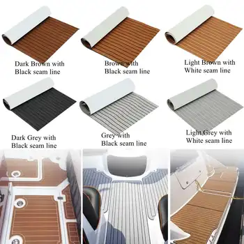 

2400x900x5.5mm Self-Adhesive EVA Foam Boat Marine Boat Flooring Faux Boat Teak Decking Sheet Accessories Marine Boat Decor Mat