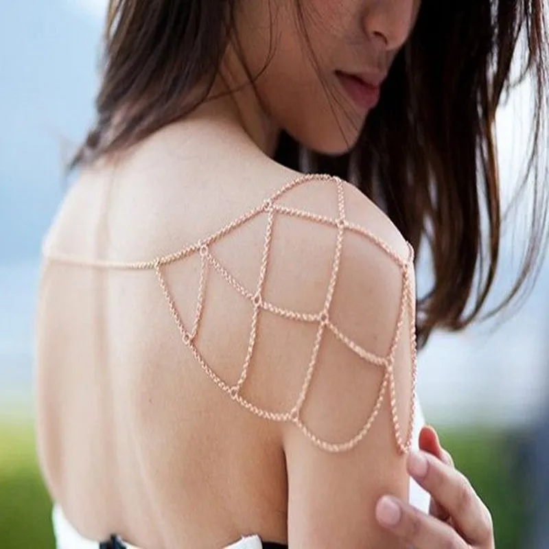 Double Shoulders Chain Jewelry Women 