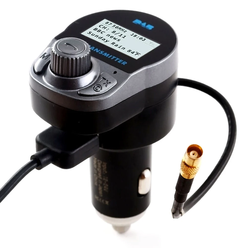 

Car DAB+ Bluetooth Digital Radio USB Adapter Receiver FM Transmitter Portable Car Cigarette Lighter With Bluetooth function