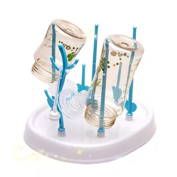 

Tree Shape Baby Bottle Drying Rack Baby Feeding Bottles Cleaning Dryer Drainer Tray Storage Shelf Baby Pacifier Cup Holder