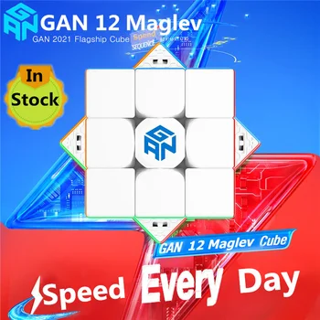 GAN 12 Maglev UV 3x3x3 Magnetic Magic Cube Stickerless Gan12 Maglev Leap Magnets Puzzle Speed Cubes GAN12M 1
