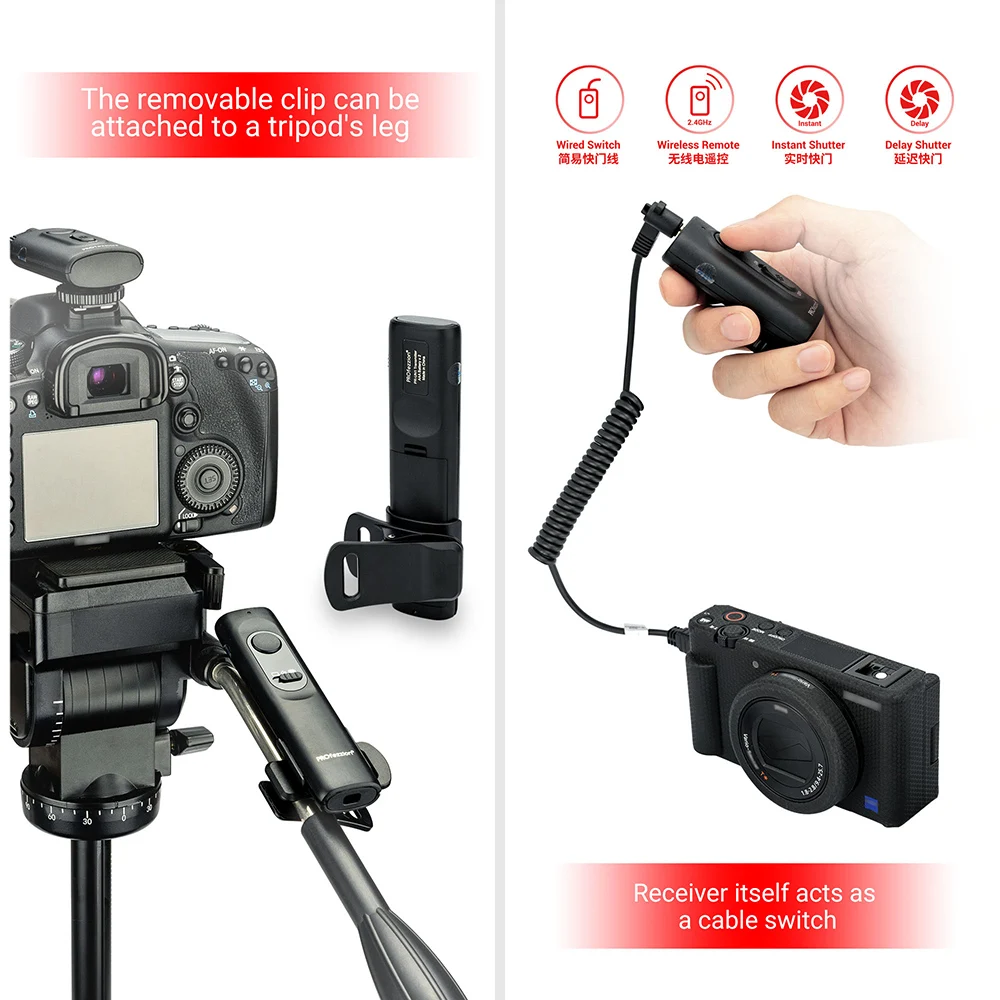 Wireless Shutter Release Remote Control for Sony A7IV A7III A7II