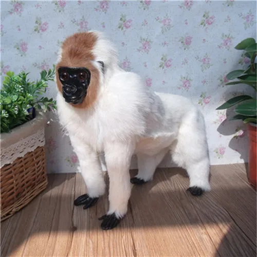 Fancytrader Simulation Animal Orangutan Plush Toy Doll Realistic Handmade Plastic&Fur Monkey Model Gifts for Children 29x15x28cm (10)