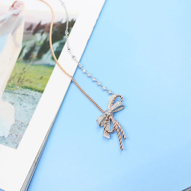 Горячая Марка медные ювелирные изделия для женщин Neckalce 2 цвета кулон Милая Мода Пляж партии ожерелье