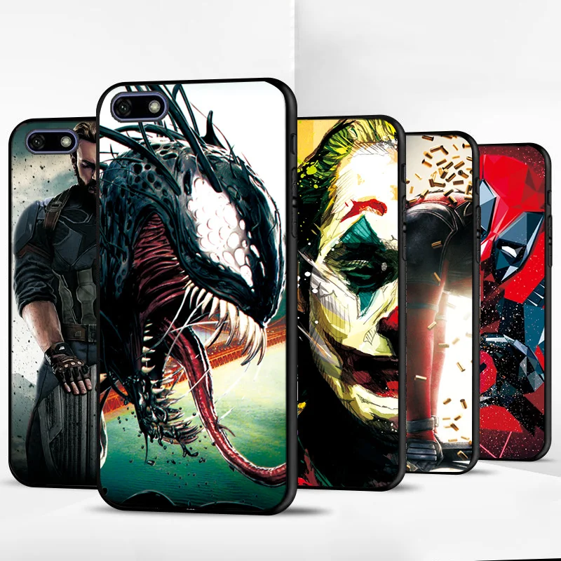 Marve черный ТПУ чехол для huawei P Smart Z Y5 Prime Lite чехол для huawei Honor 7S 7A 5,4" P8 P9 Lite чехол для телефона