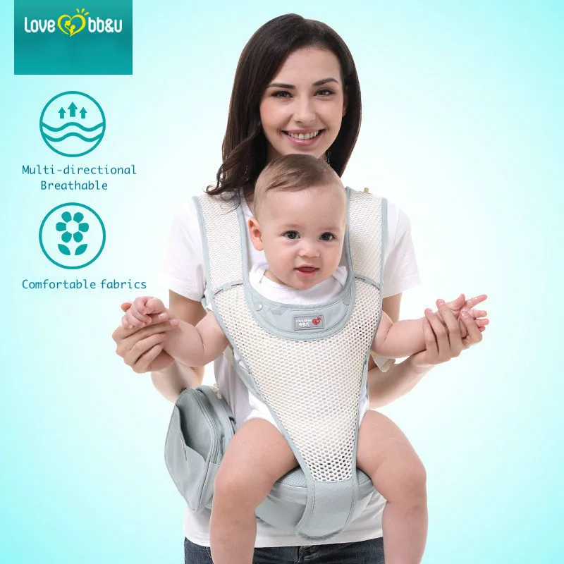 

Love BB&U breathable ergonomic baby carrier multi-functional labor-saving strap for 0-36 Months baby