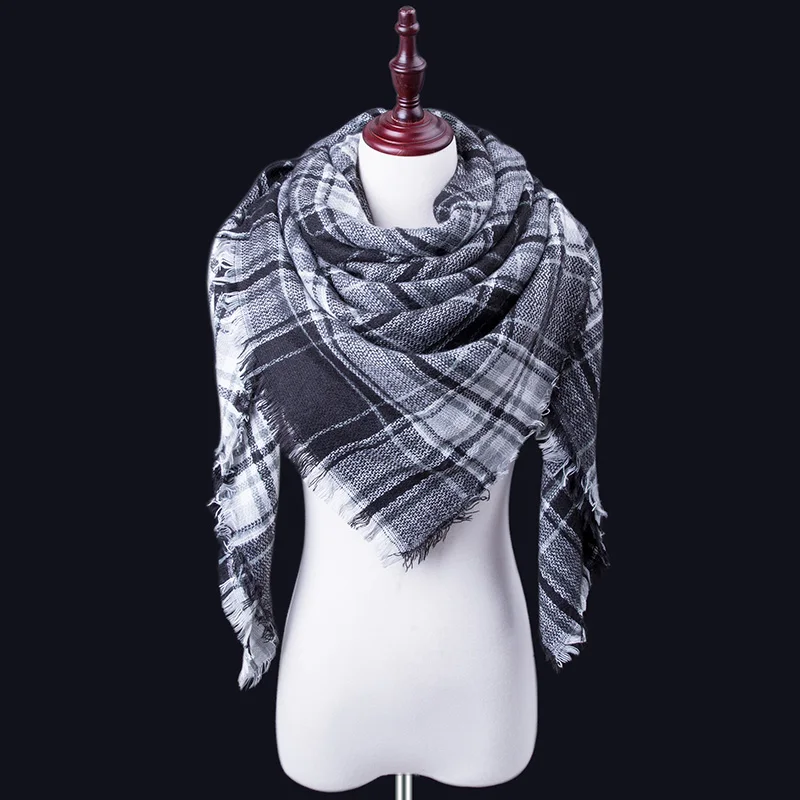 Женский зимний шарф для женщин кашемировый шарф и шаль женское одеяло тёплый шарф-шаль поддержка опт и розница - Цвет: B8