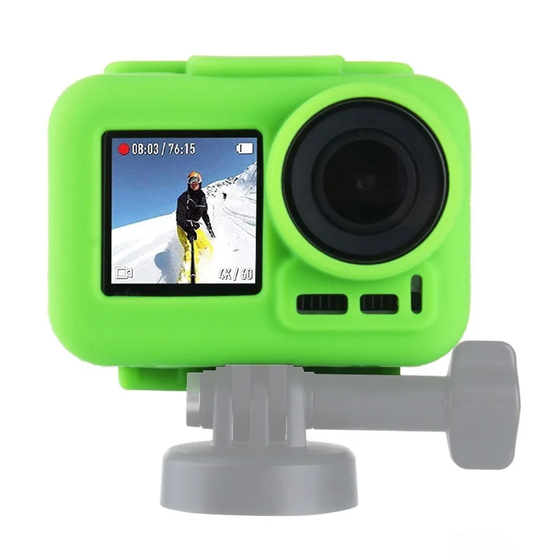 Силиконовый чехол для камеры, мягкая защитная коробка для DJI Osmo Action User Friendly DQ-Drop - Цвет: Green