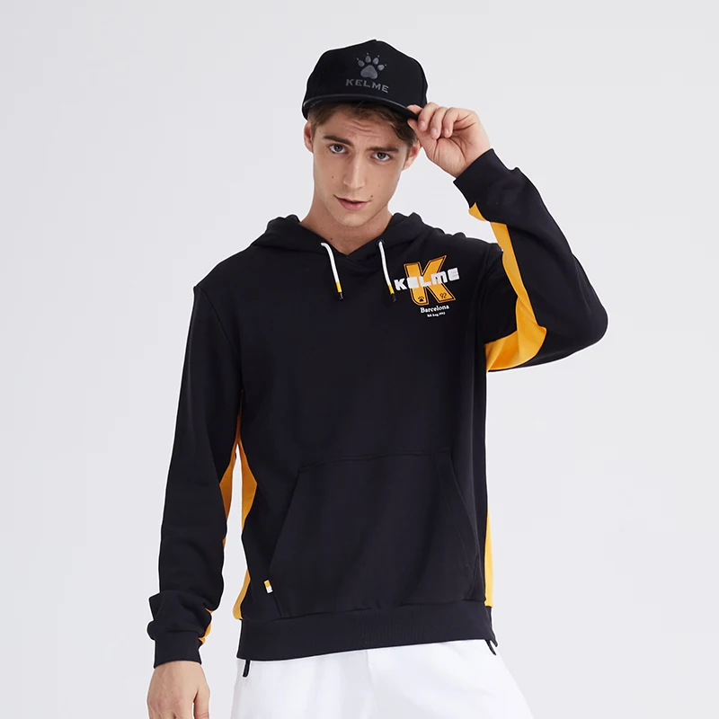 KELME мужские толстовки полосатые хип хоп мужская Японская уличная одежда