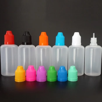 

50pcs 50ml LDPE Dropper Bottle Vape juice bottle with Long Tips Squeezable Eliquid Bottle Multiple Colour Caps Lotion Containers
