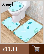 Zeegle 3 шт. коврик для унитаза Противоскользящий коврик для ванной комнаты коврик для унитаза коврик для ног впитывающий чехол для унитаза коврик для ванной набор ковриков для ванной