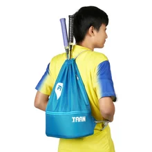 Водонепроницаемый нейлоновый тканевый рюкзак на плечо на шнурке портативный бадминтон на открытом воздухе ракетка сумка для хранения Футбол Баскетбол студентов