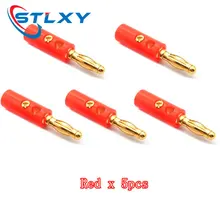  5PCS Lantern type/banana head fixed speaker screw 4MM audio speaker plug Connector 