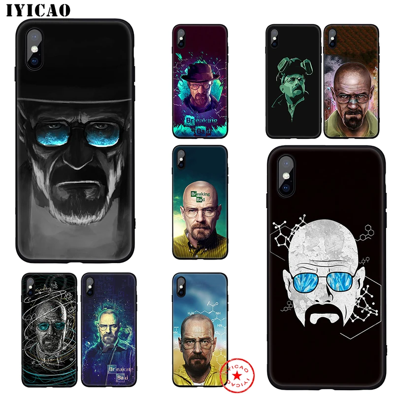 IYICAO Heisenberg Breaking Bad Soft Case for iphone 11 Pro Xr Xs Max 6 6s 7 8 Plus 5 5s Se Silicone TPU |