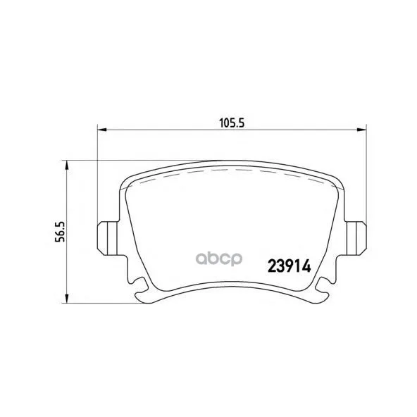 Колодки Тормозные Volkswagen Touran 03/Caddy/G5/G6 Задние Brembo P85073 Brembo арт. P85073