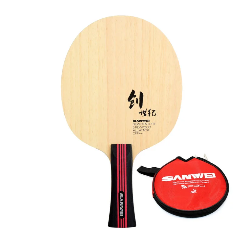 

SANWEI New Century Table Tennis Blade (5 Ply Wood with bag) Racket Ping Pong Bat Paddle