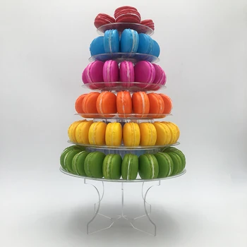 

10 Tiers Round Tower Cake Stand Macaron Display Rack For Wedding Birthday Party