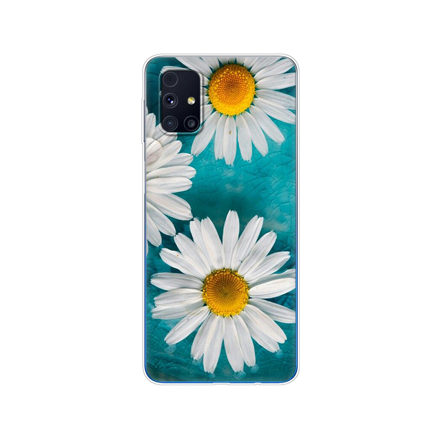 Samsung M31s Cases 6.5" Tpu Soft Silicon Back Phone Cover For Samsung Galaxy M31S GalaxyM31S M 31S m317f m317 Funda flower