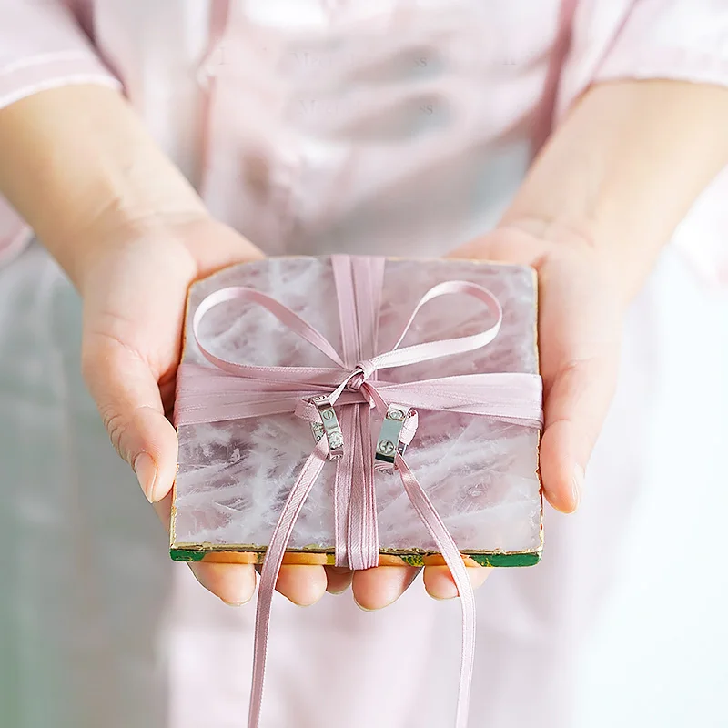1 шт. подарок для невесты perpsonal обручальное предложение женитьбы день квадратный кристалл Coaster кольцо Подушка