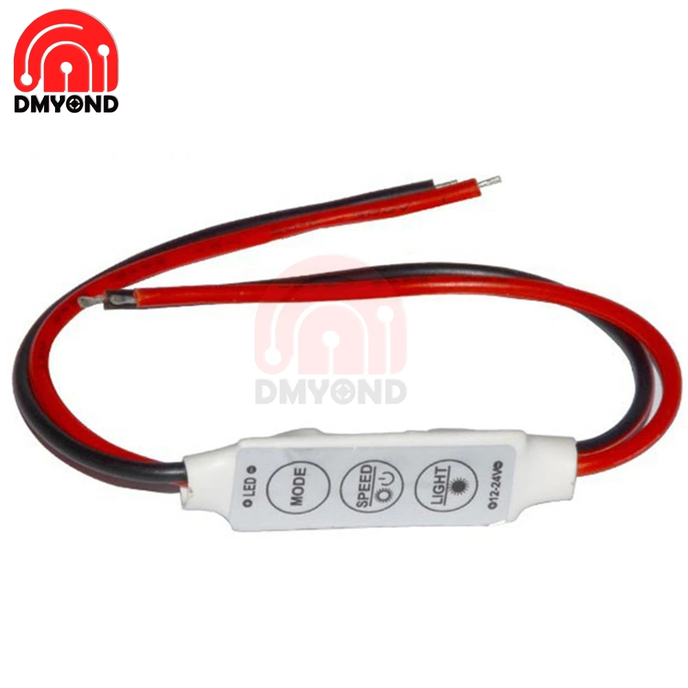 Миниатюрный регулятор яркости для светодиодной ленты 12 В постоянного тока 3