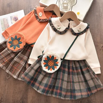 

kids pullover knitted sweater Christmas girl lotus pouch soft toddler clothes kids autumn winter clothes for girls
