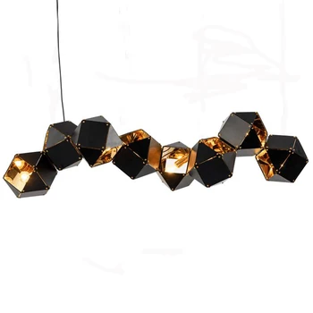 

Free shipping! Nordic Modern Chandelier Chandelier Metal Faceted chandelier Villa Hotel Gallery Bar Chandelier
