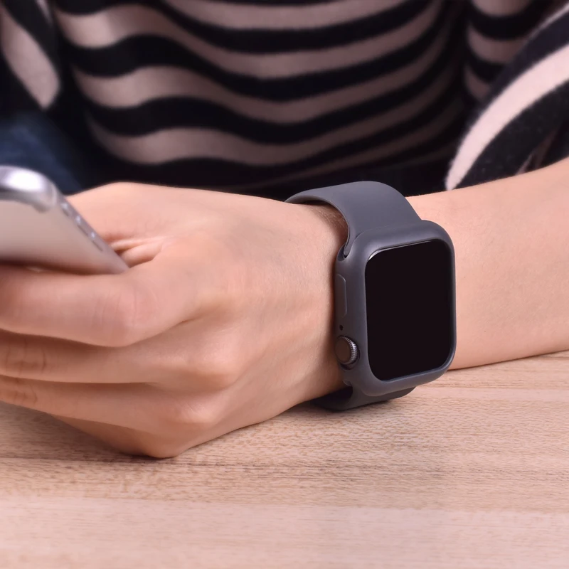 Спортивный ремешок Weiche Silikon für Apple Uhr 5 4 3 2 1 38 мм 42 мм ремешок Gummi нарукавная повязка für Iwatch серия 5 4 40 мм 44 мм