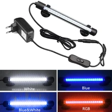 DCOO светодиодный светильник для аквариума 5050SMD светильник для аквариума погружной хрустальный стеклянный светильник s IP68 Водонепроницаемый подводный светодиодный светильник s EU Plug